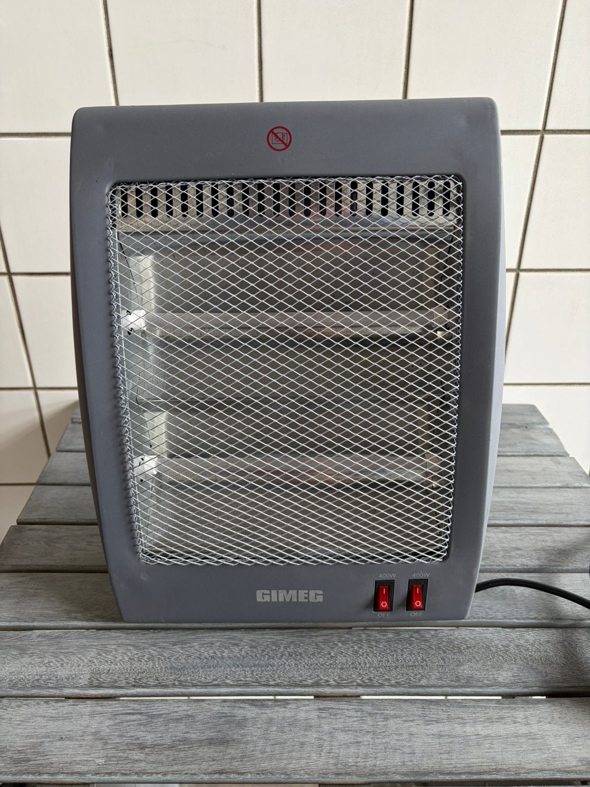 Electrische kachel -Gimeg GQK-065 Quartz, Ophalen of Verzenden, Zo goed als nieuw