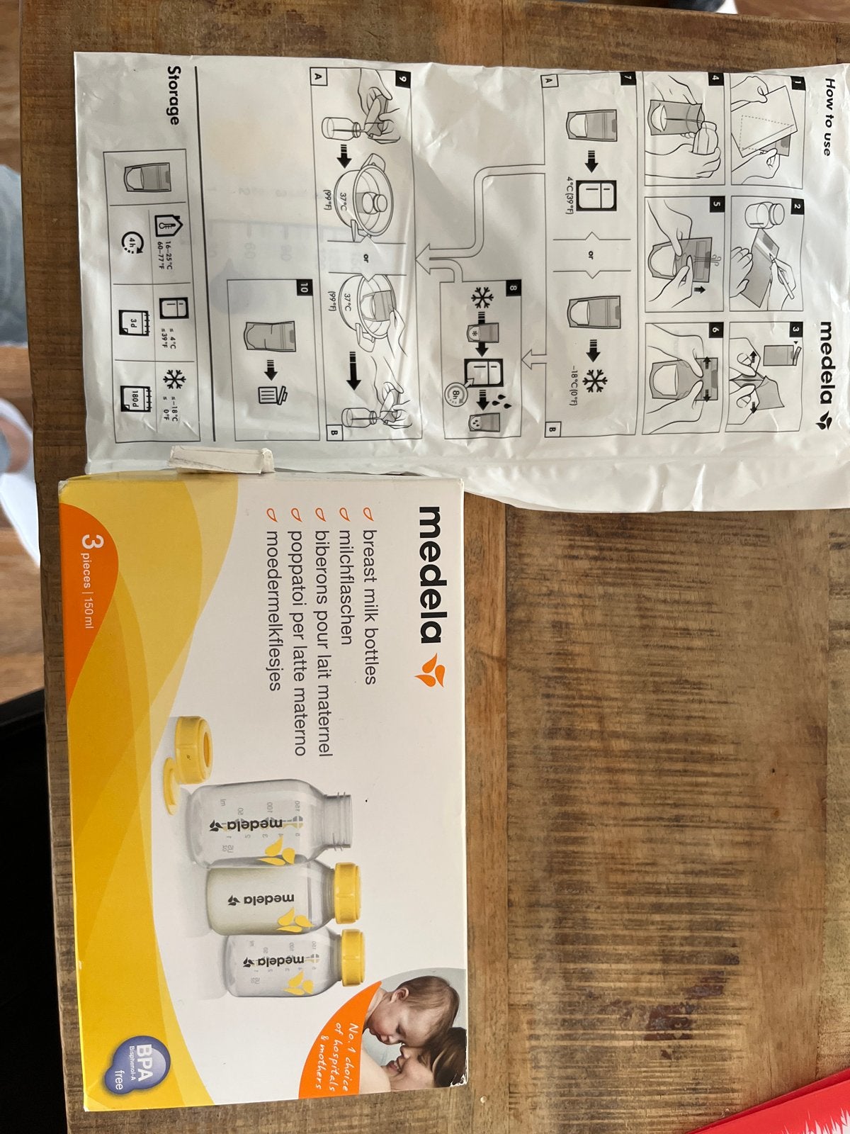 Medela Moedermelkflesjes - Nieuw en Ongebruikt (3 stuks), Ophalen, Nieuw, Overige typen