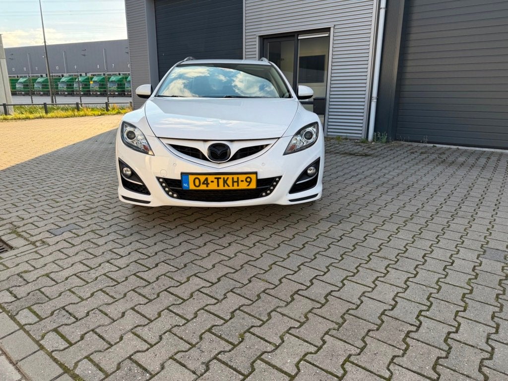 Mazda 6 Sportbreak 2.0 GT-M Line|Half leder|Stoelverwarming|, Auto's, Euro 5, Gebruikt, Zwart, 4 cilinders