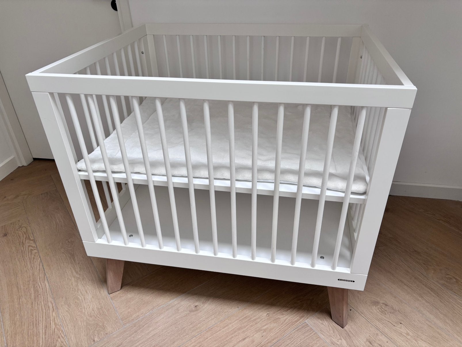 Kidsmill Sixties Box Wit massief eiken onderstel + Boxkleed, Ophalen, Gebruikt, Overige typen