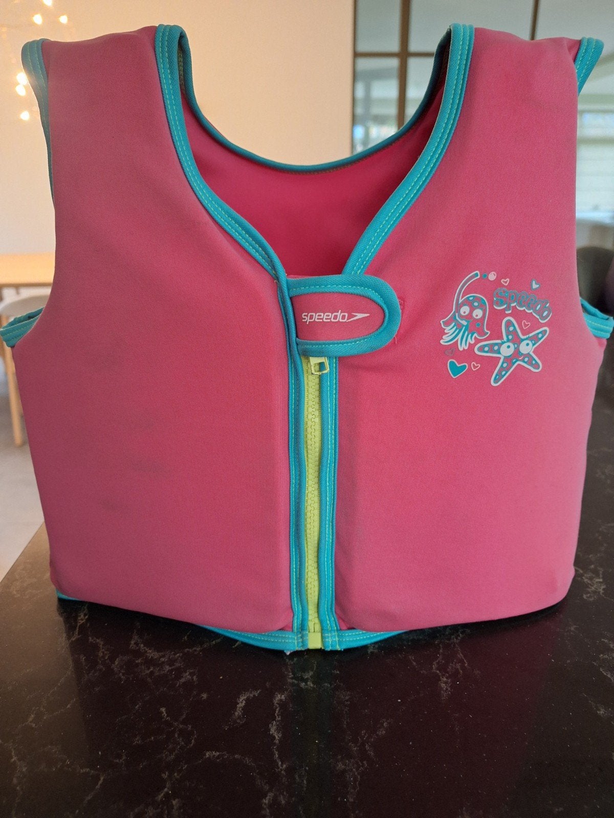 Speedo zwemvest roze met zeedieren voor meisjes, Ophalen, Gebruikt, Speedo, Meisje