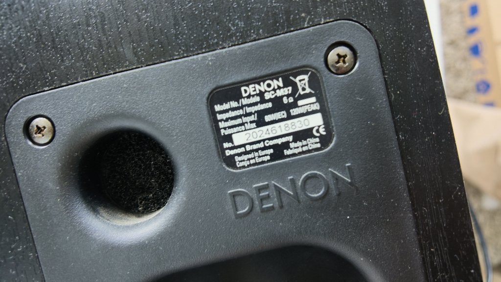 Denon SC-M37 boekenplank speakers zwart 60W 6 ohm, Audio, Tv en Foto, Luidsprekers, Denon, Gebruikt, Inclusief kabels, 60 tot 120 watt