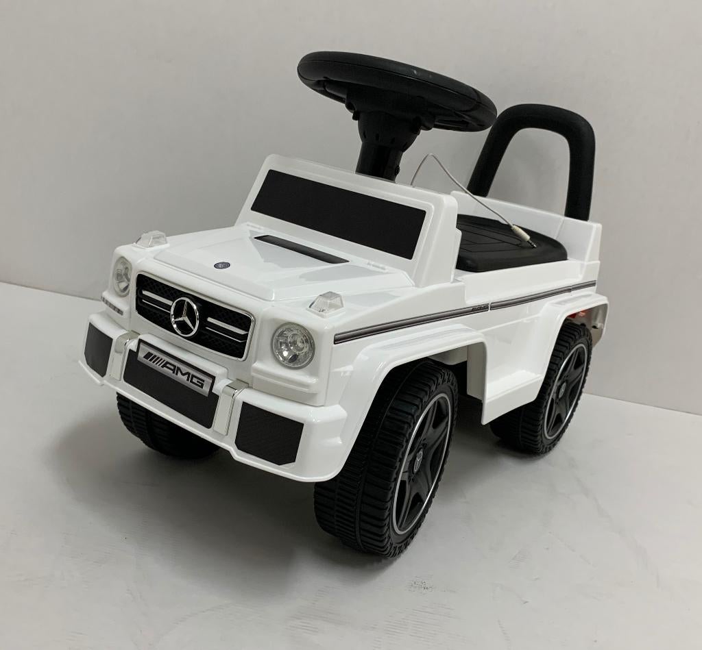 Mercedes G63 AMG loopauto Wit met USB en AUX input NIEUW, Ophalen of Verzenden, Nieuw, Overige typen, Met wieltjes