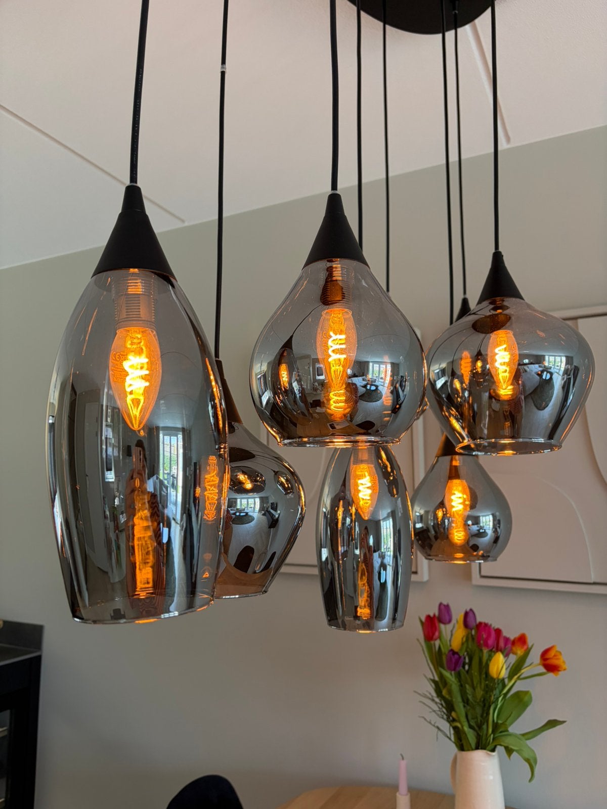 Hanglamp, Huis en Inrichting, Lampen | Hanglampen, Ophalen of Verzenden, Zo goed als nieuw, Minder dan 50 cm