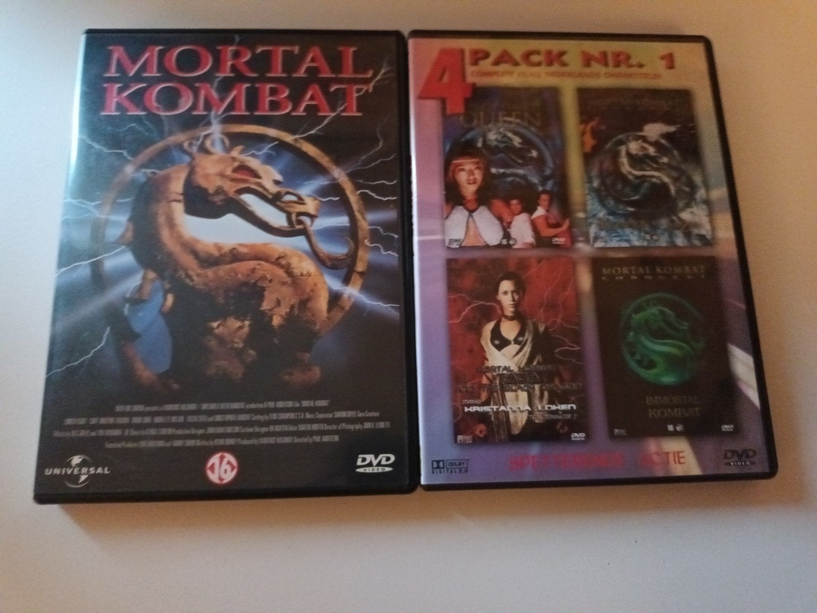Dvd pakket Mortal Kombat, Cd's en Dvd's, Alle leeftijden, Verzenden, Zo goed als nieuw
