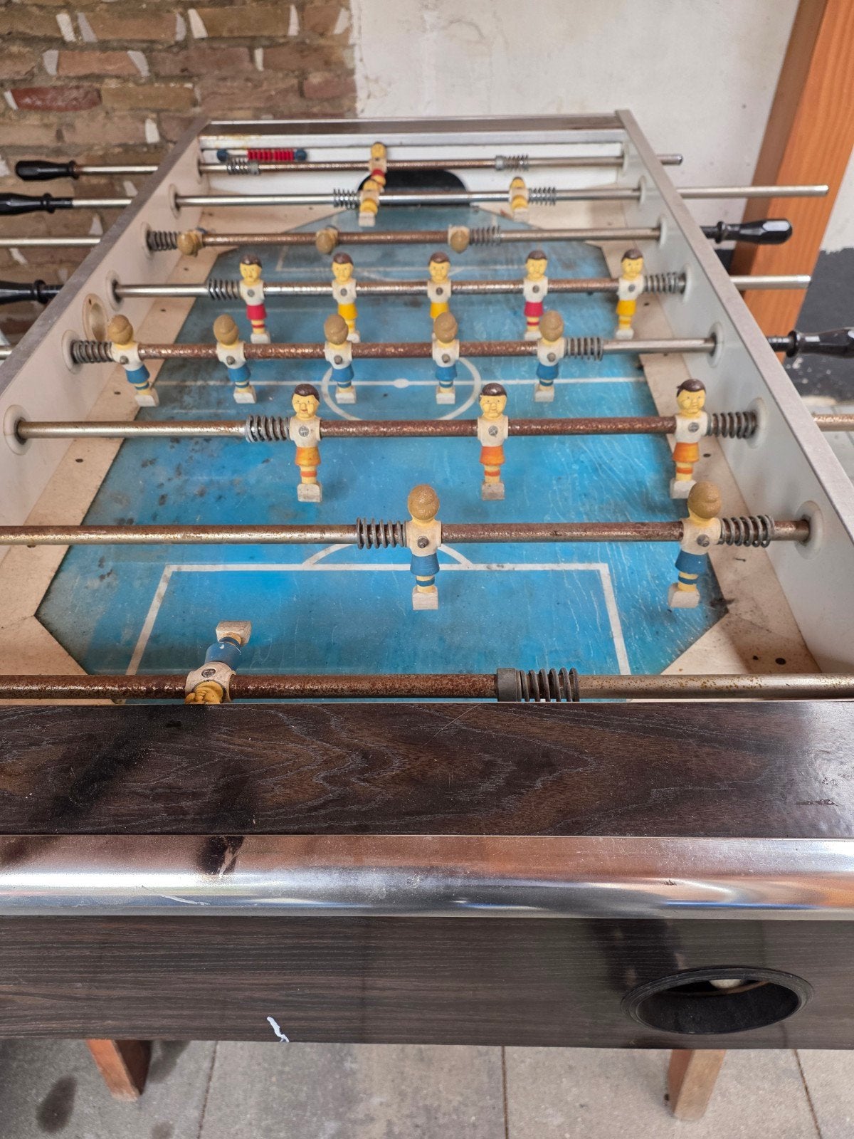 Vintage Tafelvoetbaltafel (teab), Kinderen en Baby's, Ophalen, Gebruikt