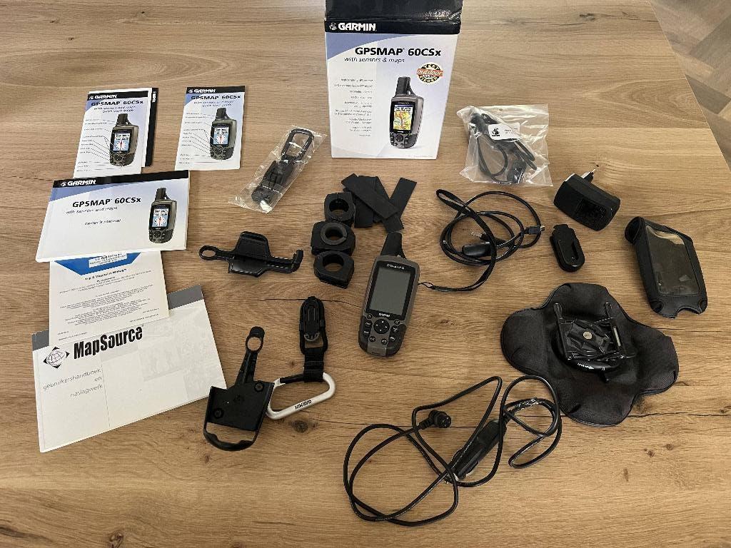 Garmin GPSmap 60csx meerdere accessoires, Ophalen of Verzenden, Zo goed als nieuw