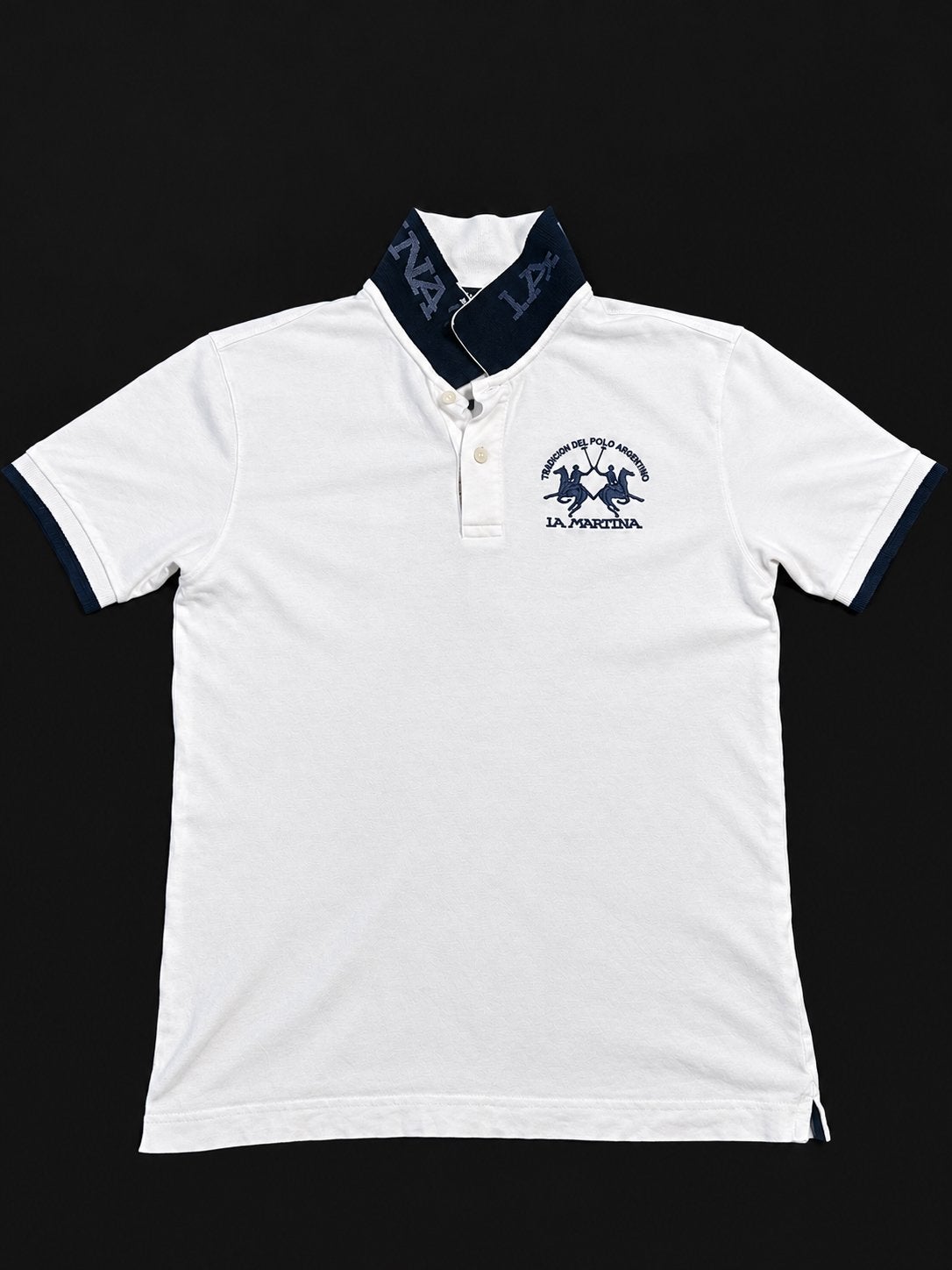 La Martina Poloshirt Wit Maat M - Zo goed als nieuw, Ophalen of Verzenden, Zo goed als nieuw, Maat 48/50 (M), Wit