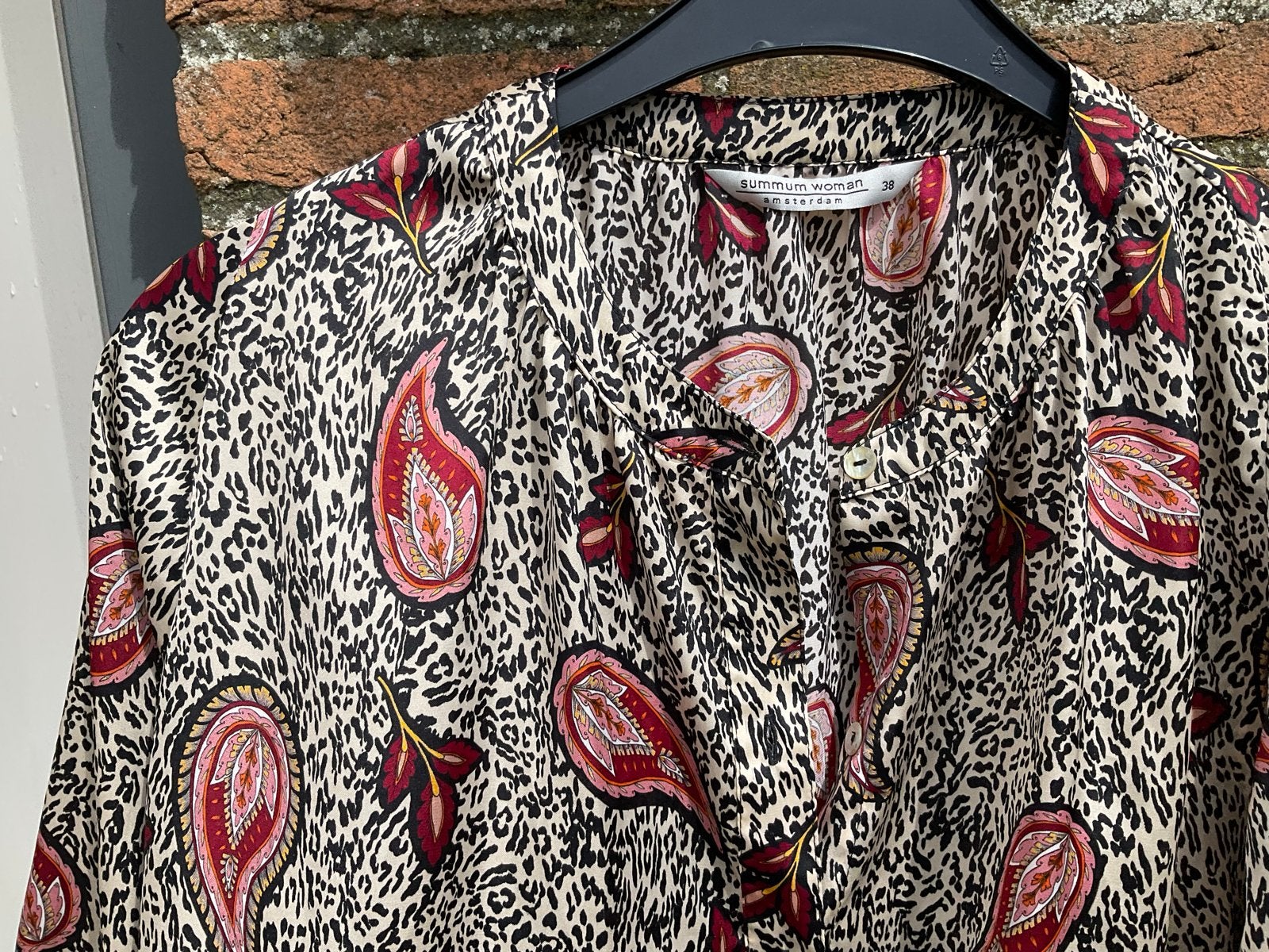 Summum Woman Blouse - Luipaardprint met Paisley - Maat 38/40, Ophalen of Verzenden, Nieuw, Maat 38/40 (M), Meerkleurig