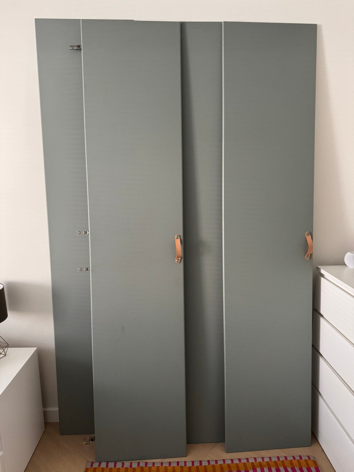 Ikea PAX Reinsvoll groene deuren (4x), Gebruikt, 200 cm of meer, Minder dan 25 cm, 50 tot 100 cm