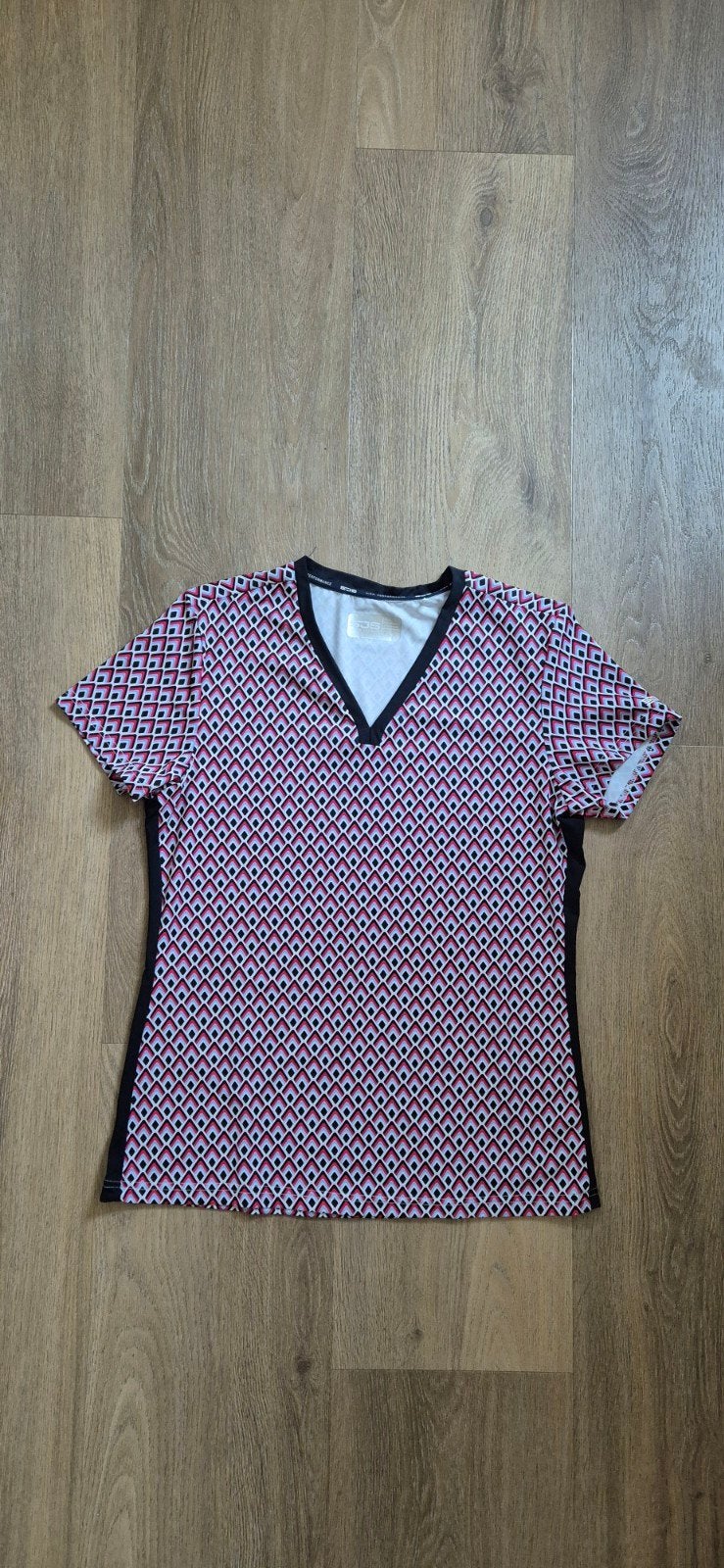 geometrisch tennis t-shirt Sjeng sports, maat m, nieuw, Kleding | Dames, Maat 38/40 (M), Blauw, Nieuw, Ophalen of Verzenden