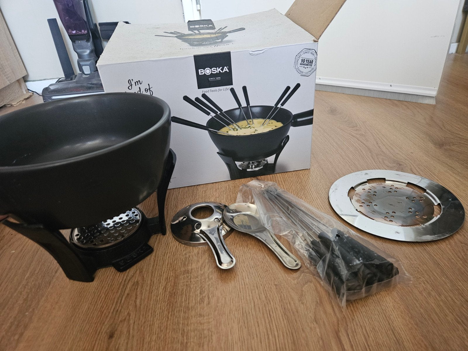 Boska fondue set, Ophalen, Fondueset
