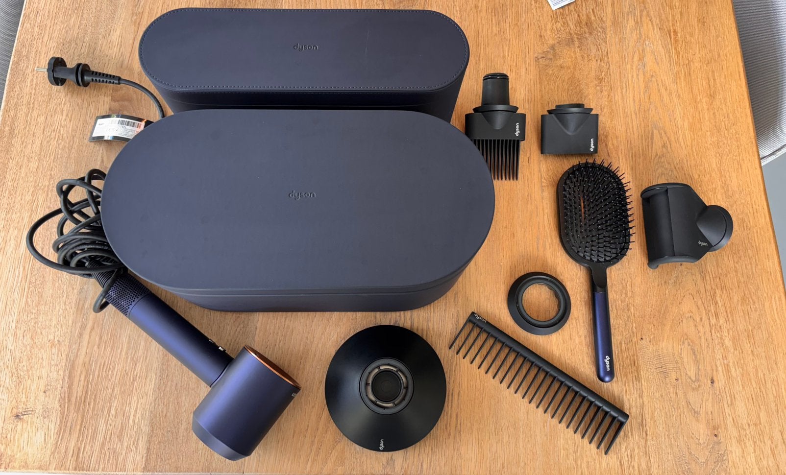 Dyson Supersonic föhn Pruisisch blauw/Koper + accessoires, Witgoed en Apparatuur, Persoonlijke-verzorgingsapparatuur, Ophalen of Verzenden