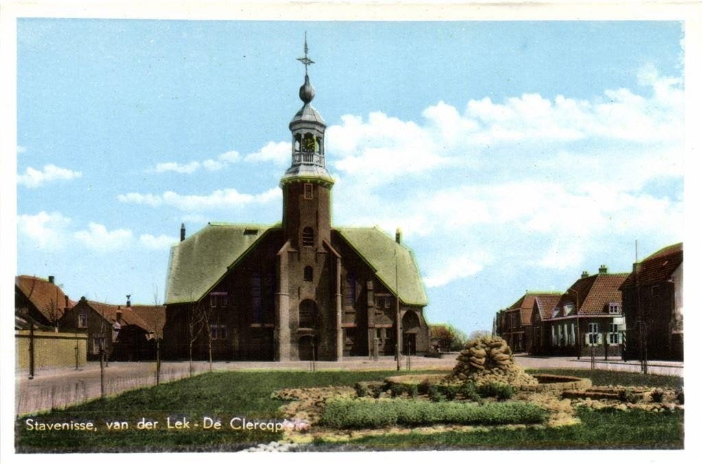 Stavenisse, van der Lek - De Clercqplein - ongelopen, Ophalen of Verzenden, 1960 tot 1980, Ongelopen, Zeeland