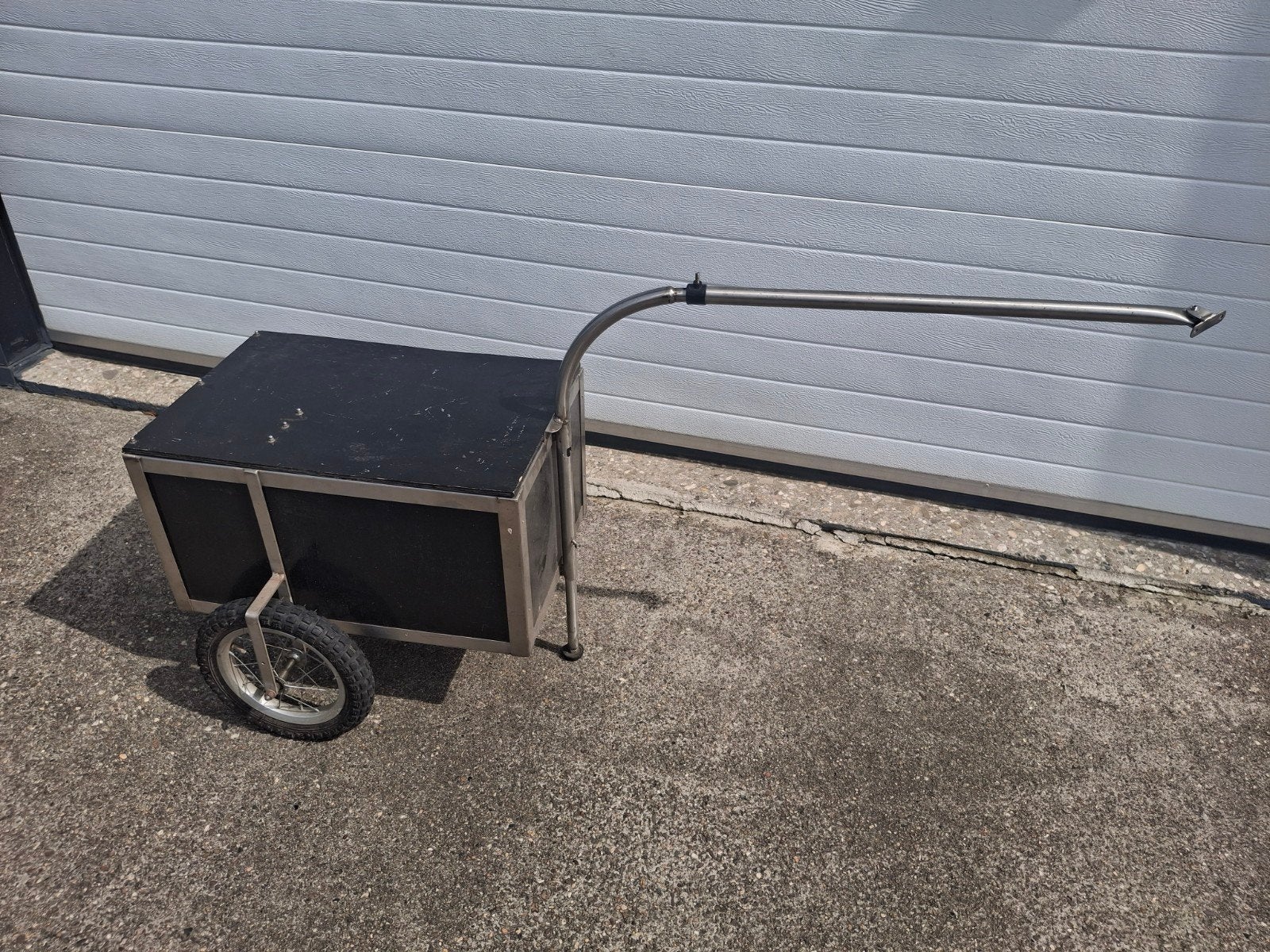 fietskar van rvs., Fietsen en Brommers, Fietsaccessoires | Aanhangers en Karren, Ophalen
