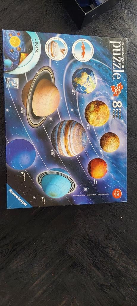 Ravensburger 3D puzzel 8 planeten, Ophalen, Zo goed als nieuw