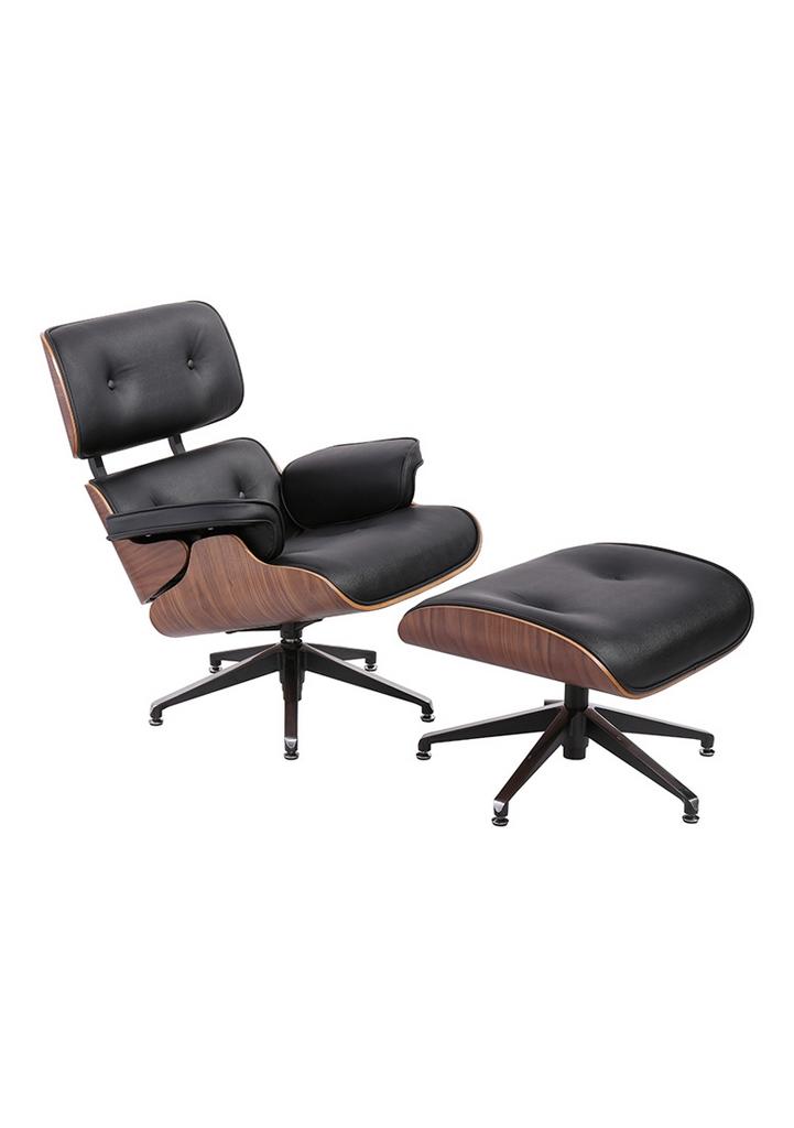 Eames Vitra Loungestoel met Otterman, Ophalen of Verzenden, Nieuw, Hout