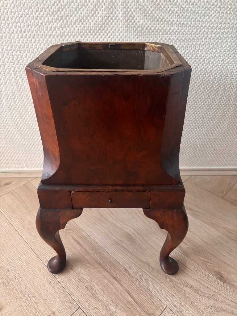 Antieke wijnkoeler / champagnekoeler / plantenbak - mahonie., Ophalen of Verzenden