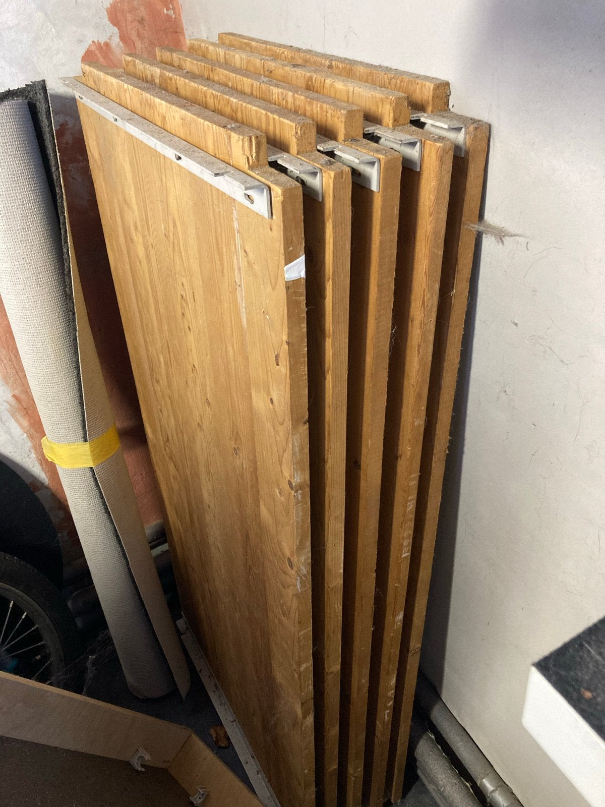 Legbord stelling klassiek model hout Bruynzeel  /  Lundia, Ophalen, Gebruikt
