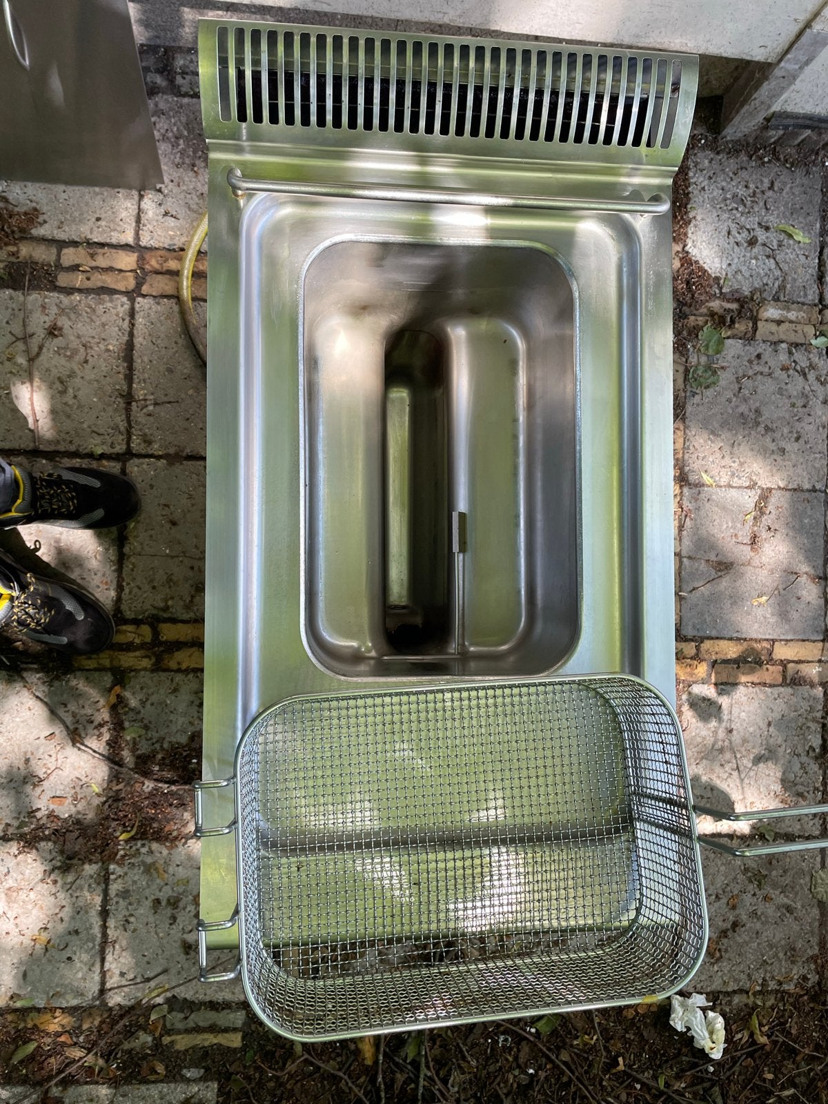 Electrolux Professionele Frituurpan(GAS)- RVS, 4 liter of meer, Ophalen of Verzenden, Gebruikt, Uitneembare binnenpan