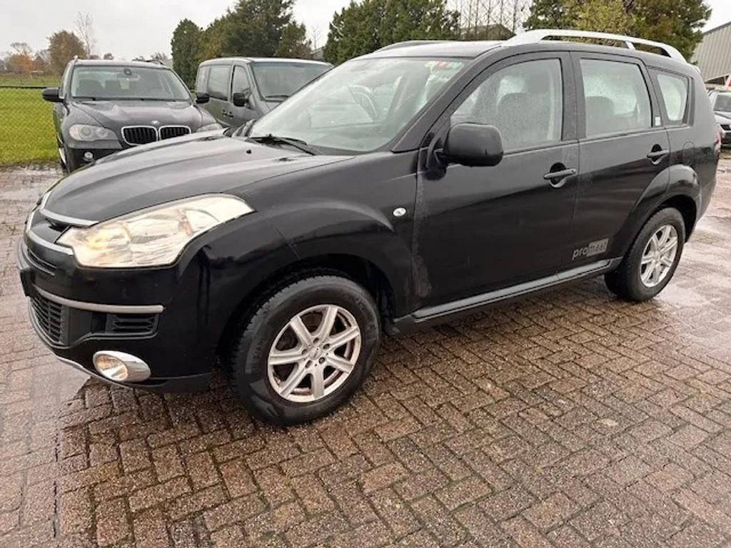 Citroën C-crosser 2.4 2011 euro 4 automaat 4WD clima, Auto's, Citroën, Automaat, Zwart, 4 cilinders, Metallic lak