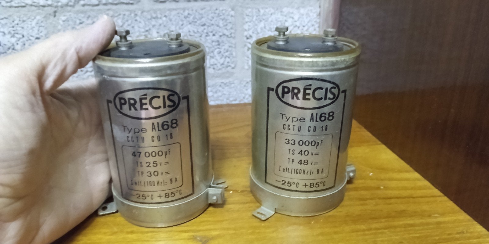 2 Precis AL68 condensatoren uit jaren '70 mainframe, Computers en Software, Ophalen of Verzenden, Gebruikt