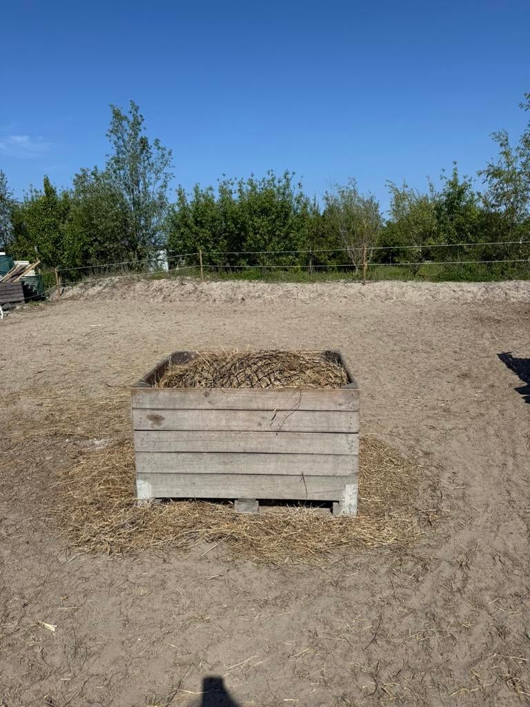 Houten kisten (slowfeeders), Dieren en Toebehoren, Paarden en Pony's | Overige Paardenspullen, Ophalen, Overige soorten
