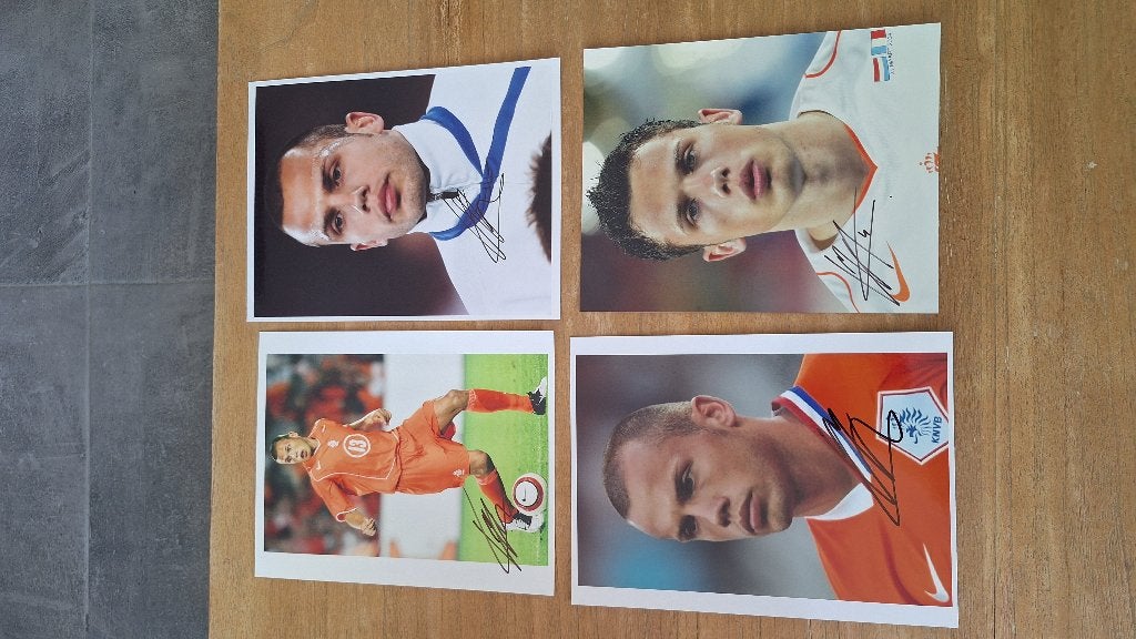 Foto 20x25 cm met handtekening; John Heitinga # Ajax, Verzamelen, Ophalen of Verzenden, Nieuw, Ajax, Overige typen