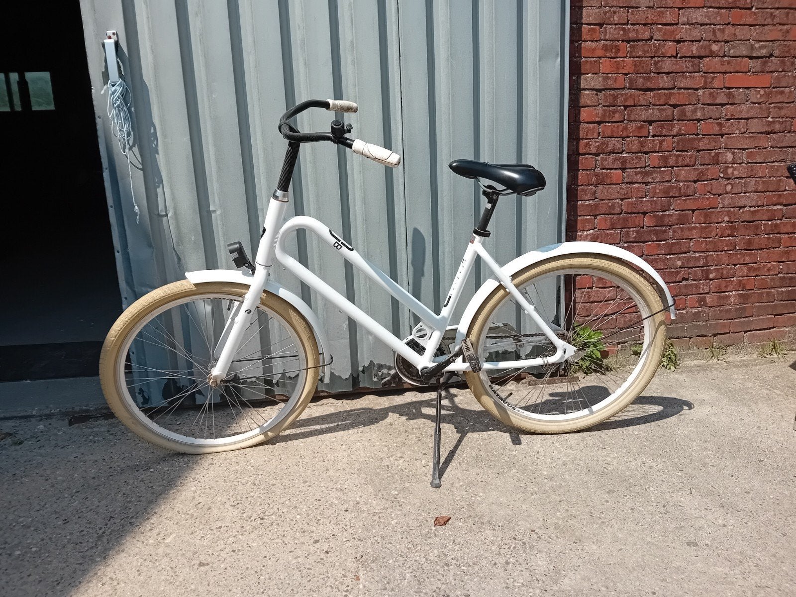 Stijlvolle Witte Stadsfiets, Fietsen en Brommers, Overige merken, Velgrem, Ophalen of Verzenden, 50 tot 53 cm