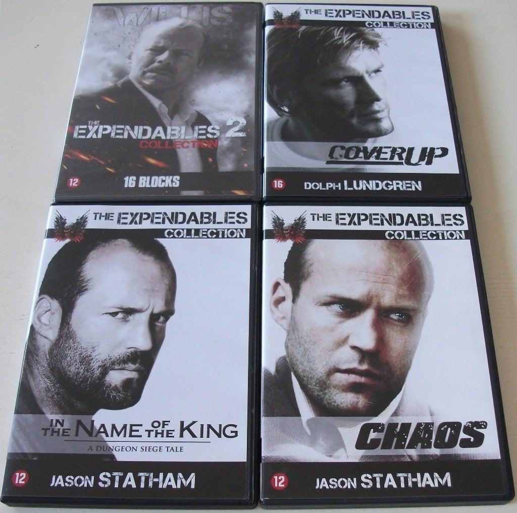 Film-Serie *** EXPENDABLES COLLECTION *** Deel 2 + 4 + 5 + 7, Engels, Nederlands, Ophalen of Verzenden, Zo goed als nieuw