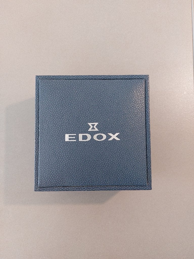Stijlvol Edox horloge., Sieraden, Tassen en Uiterlijk, Horloges | Heren, Gebruikt, Polshorloge, Overige merken, Staal, Staal, Ophalen of Verzenden