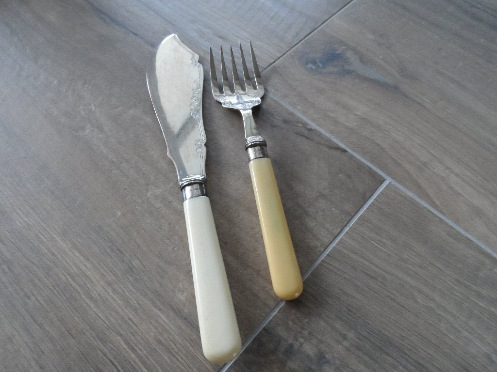 Serveerbestek met zilver., Ophalen of Verzenden, Zilver