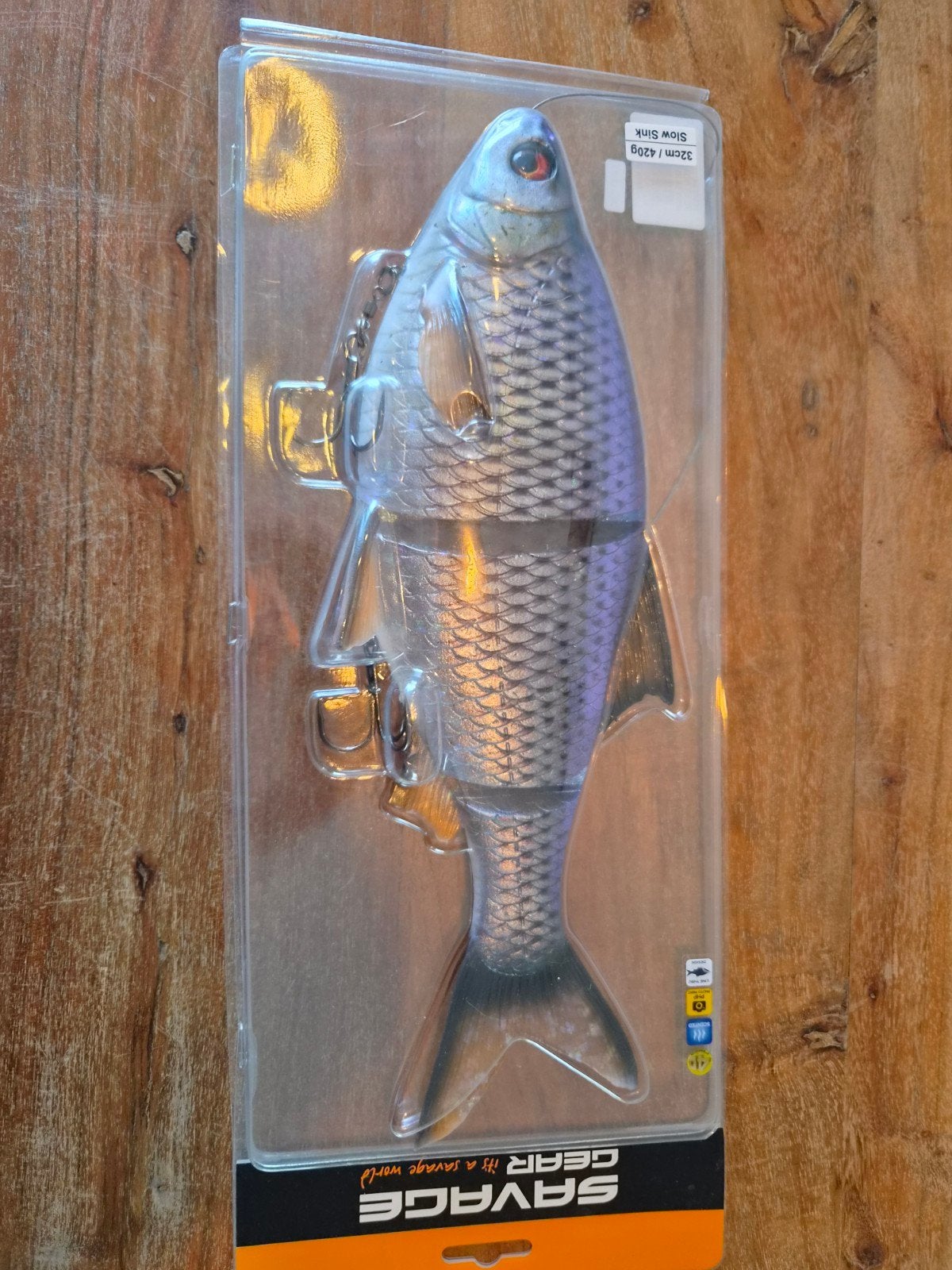 Savage Gear Line Thru Roach 32cm Slow Sink Kunstaas, Watersport en Boten, Hengelsport | Algemeen, Ophalen, Nieuw, Kunstaas