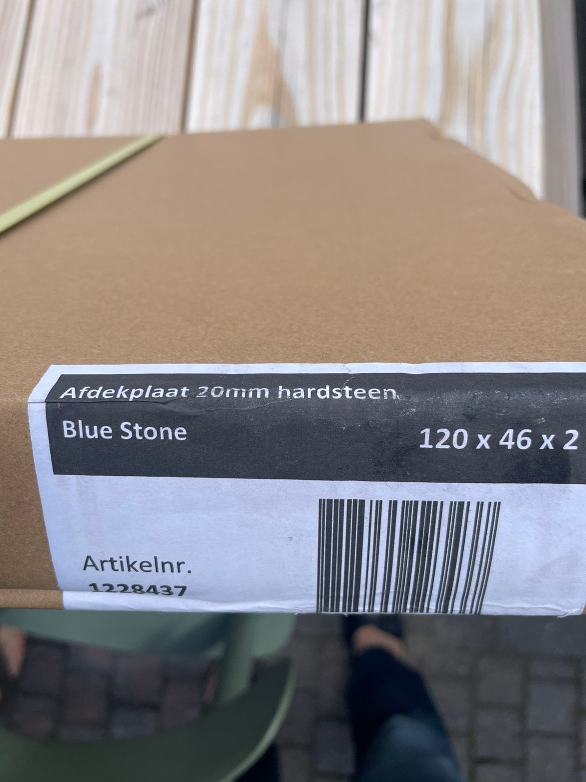 Hardstenen afdekplaat voor badmeubel, Ophalen of Verzenden, Zo goed als nieuw, 25 tot 50 cm, Minder dan 100 cm