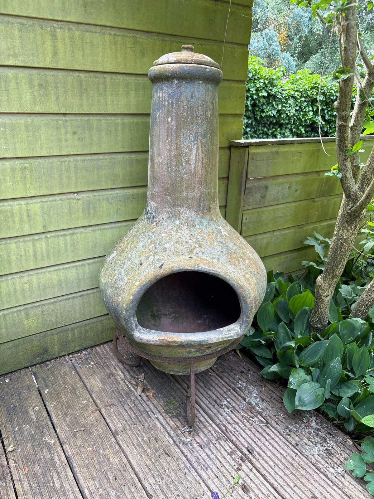 Terracotta Vuurkorf / Terrashaard, Ophalen of Verzenden, Gebruikt, Vuurkorf