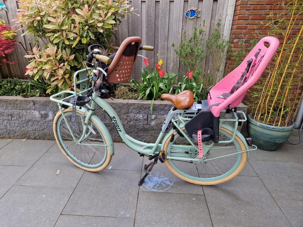 Spirit moederfiets/stadsfiets, Fietsen en Brommers, 2 zitjes, Gebruikt, Windscherm, Ophalen