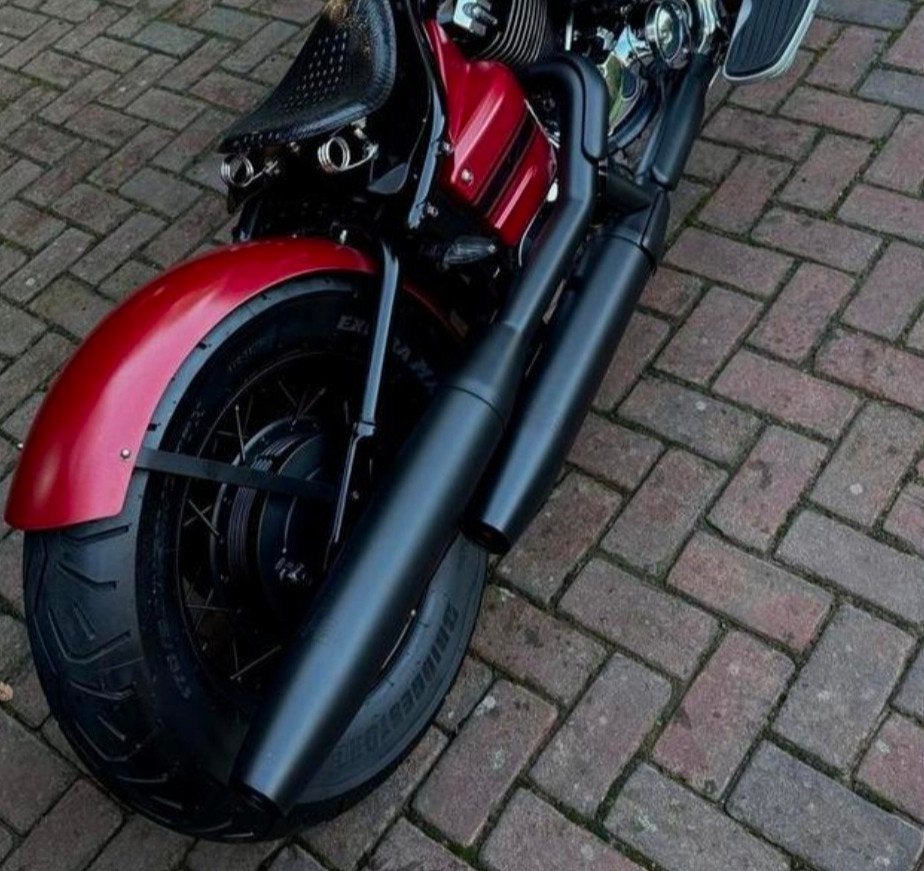 uitlaat matzwart Yamaha Dragstar XVS650, Ophalen