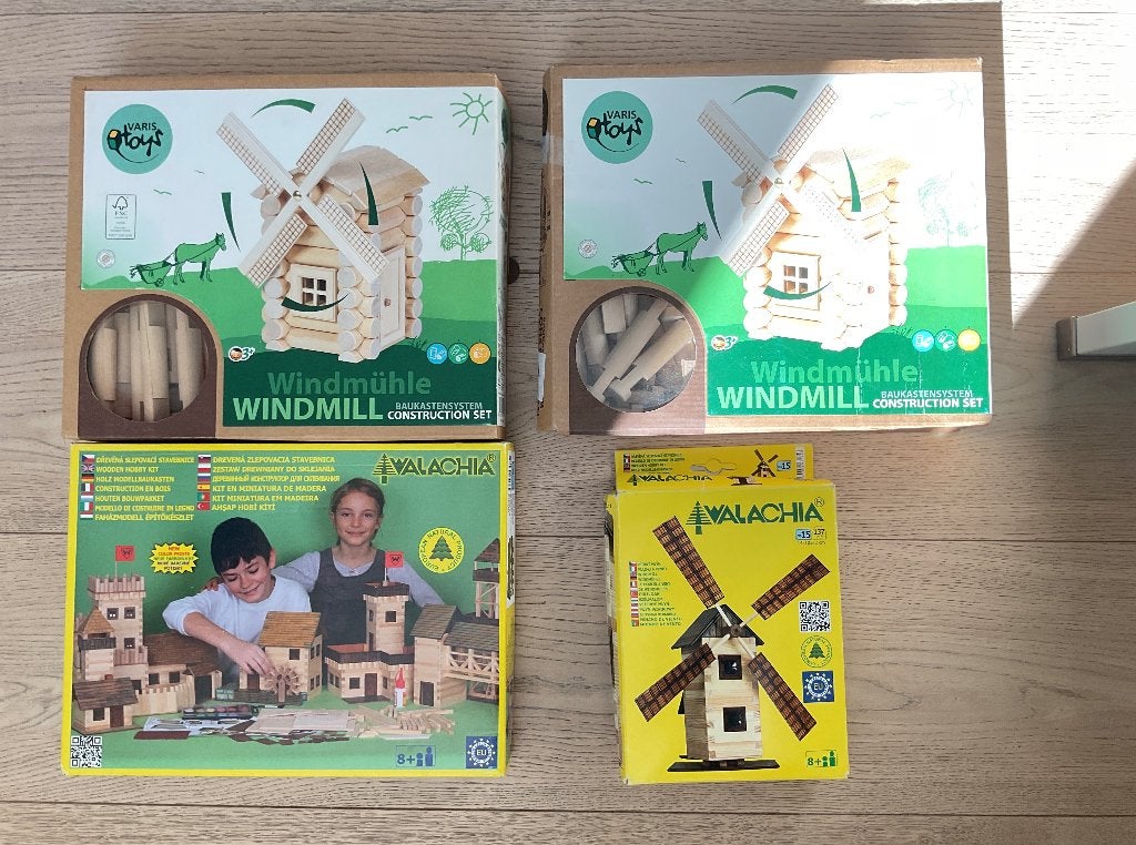 4 houten constructie dozen, Ophalen of Verzenden