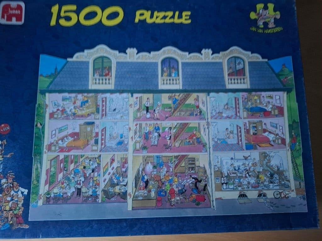 Jan van Haasteren Hotel, Ophalen of Verzenden, 500 t/m 1500 stukjes, Gebruikt, Legpuzzel