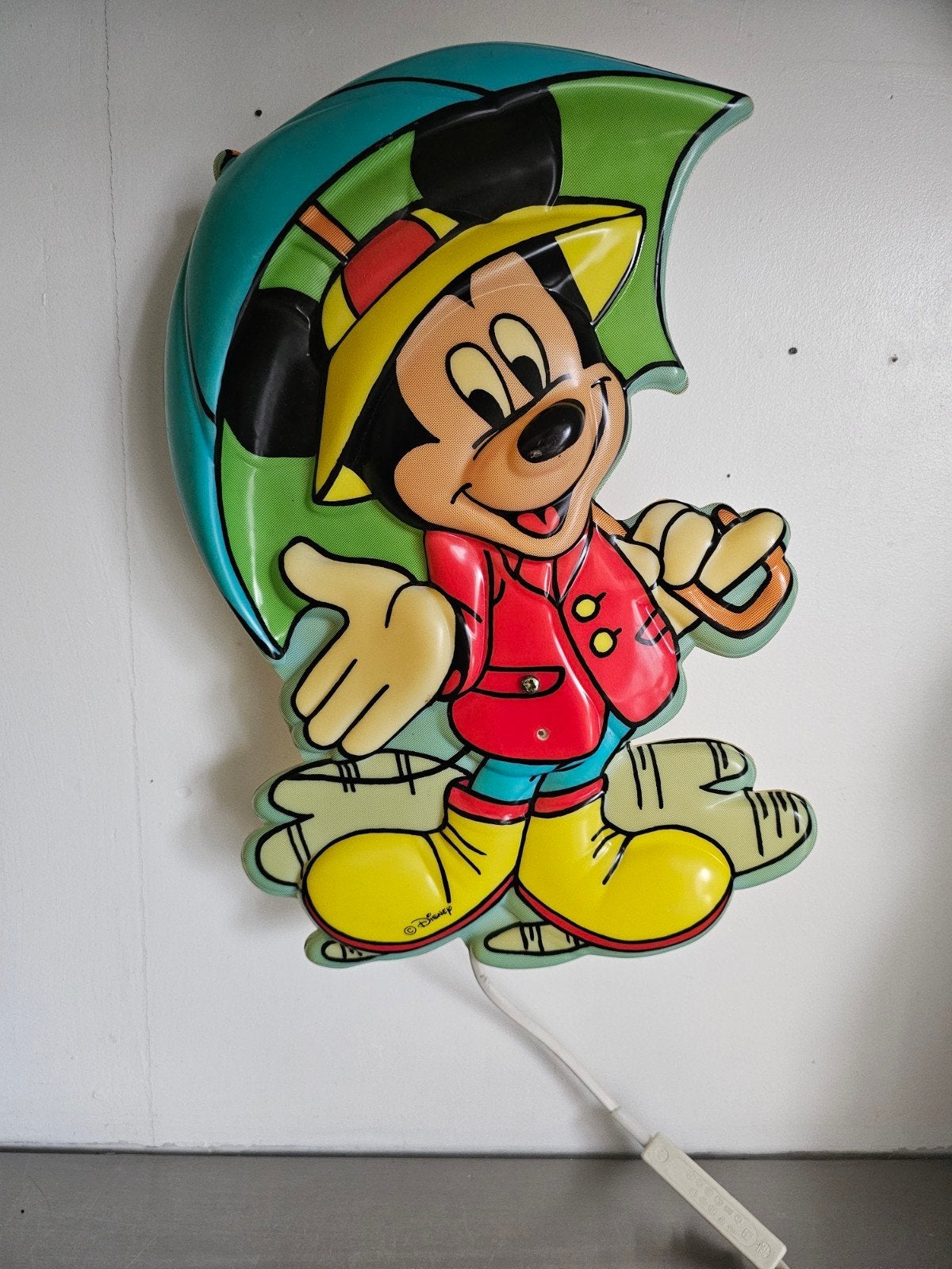 Vintage mickey mouse wandlamp, Ophalen of Verzenden