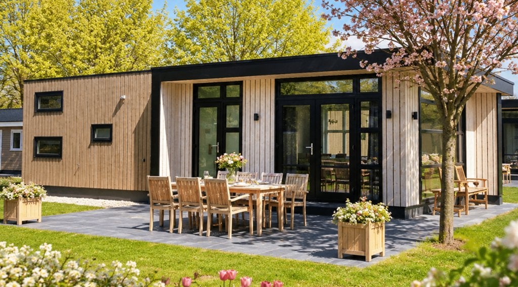 Chalet in de Betuwe(Gelderland); NIEUW & DIRECT beschikbaar, 55 m², Gelderland, Verkoop zonder makelaar, Chalet