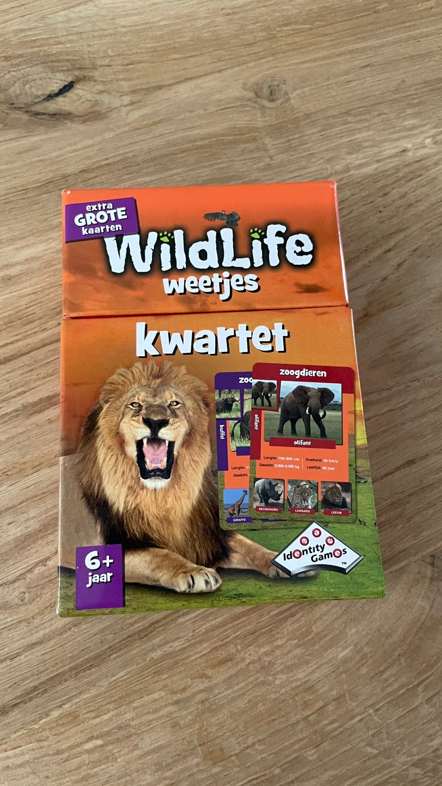 Wildlife kwartet, Verzamelen, Speelkaarten, Jokers en Kwartetten, Ophalen of Verzenden, Zo goed als nieuw, Kwartet(ten)