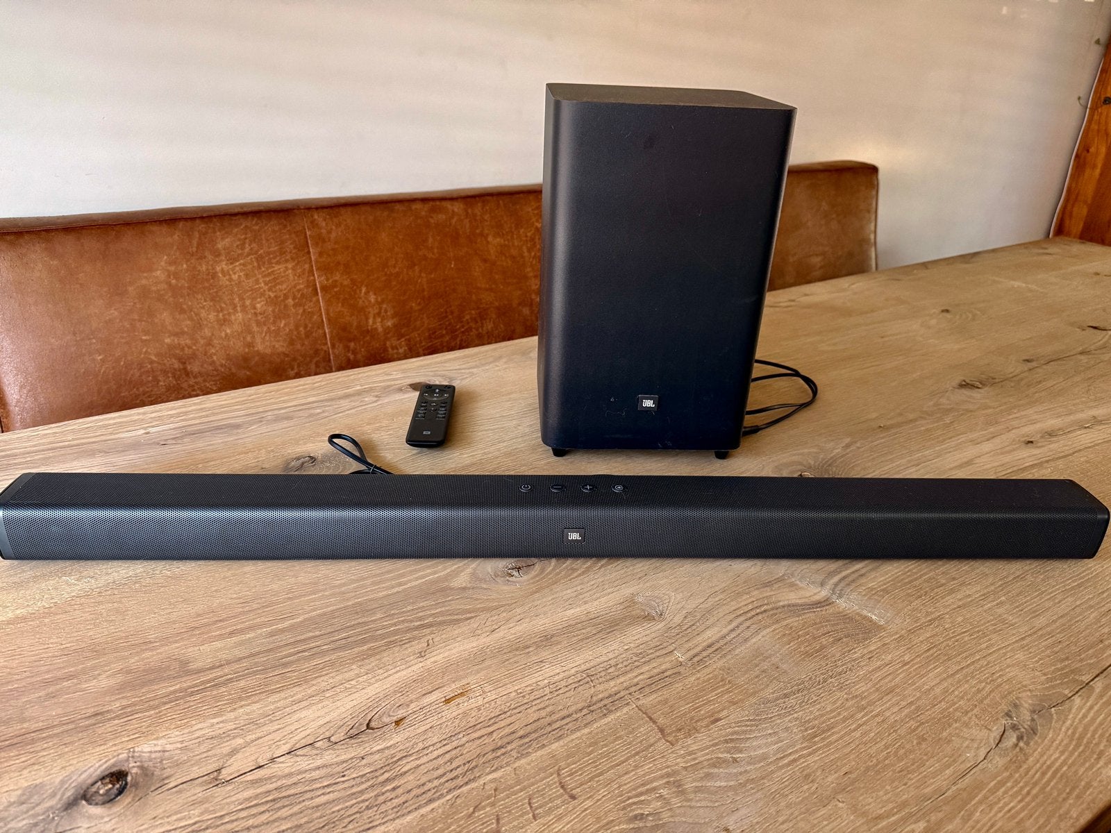 JBL Bar 2.1 soundbar met draadloze subwoofer te koop., Ophalen, Bluetooth, Gebruikt