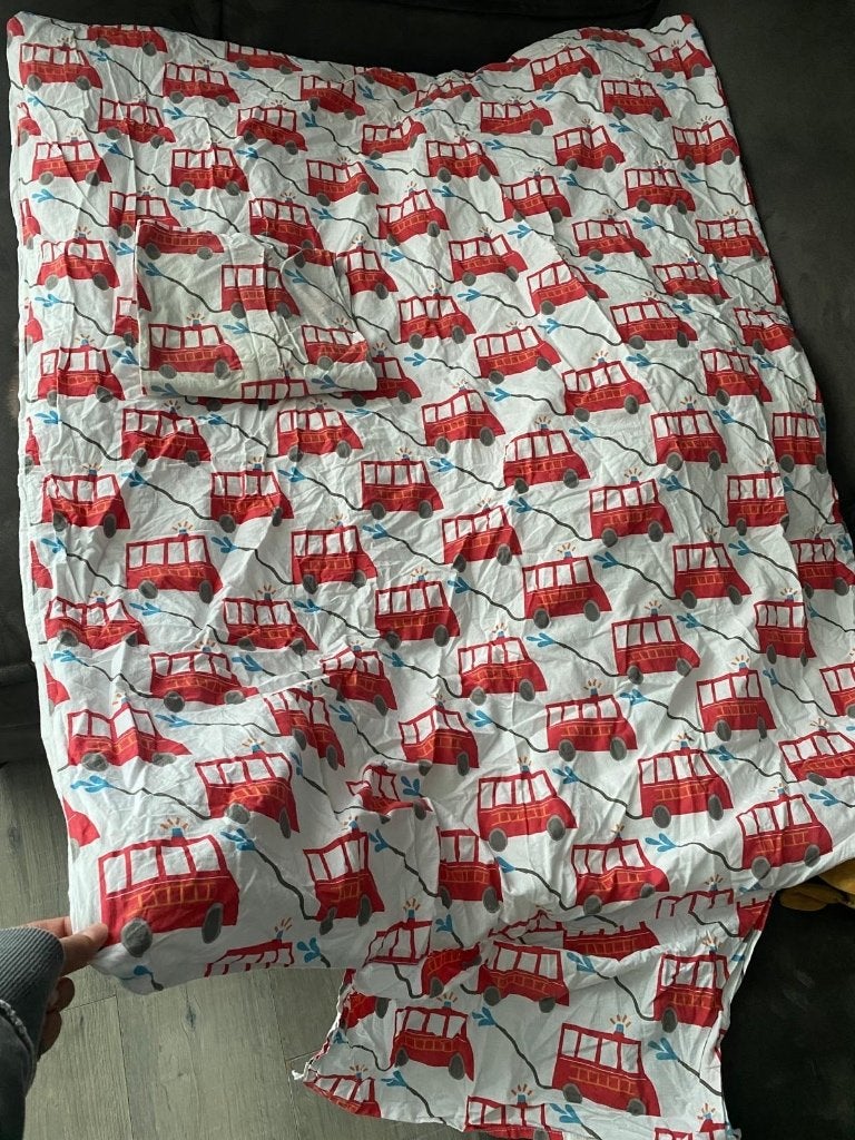 Peuter dekbed met 2xdekbedovertrek, Ophalen, Gebruikt, Dekbedovertrek, Katoen