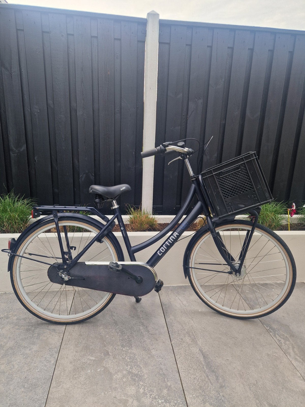 Cortina U-4 fiets 26 inch, donkerblauw, 3 versnellingen, Gebruikt, Velgrem, Versnellingen, Ophalen