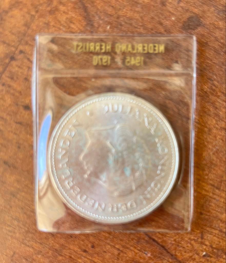 Zilveren 10 Gulden Munt Nederland Herrijst 1945-1970 Juliana, Postzegels en Munten, Munten | Nederland, Koningin Juliana, Zilver