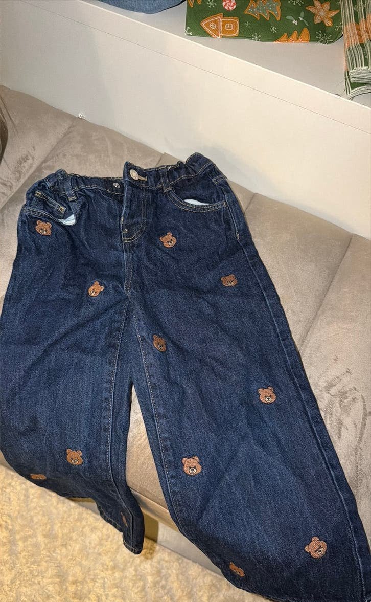Zara spijker broekje en trui set, Ophalen of Verzenden, Zo goed als nieuw, Meisje, Broek