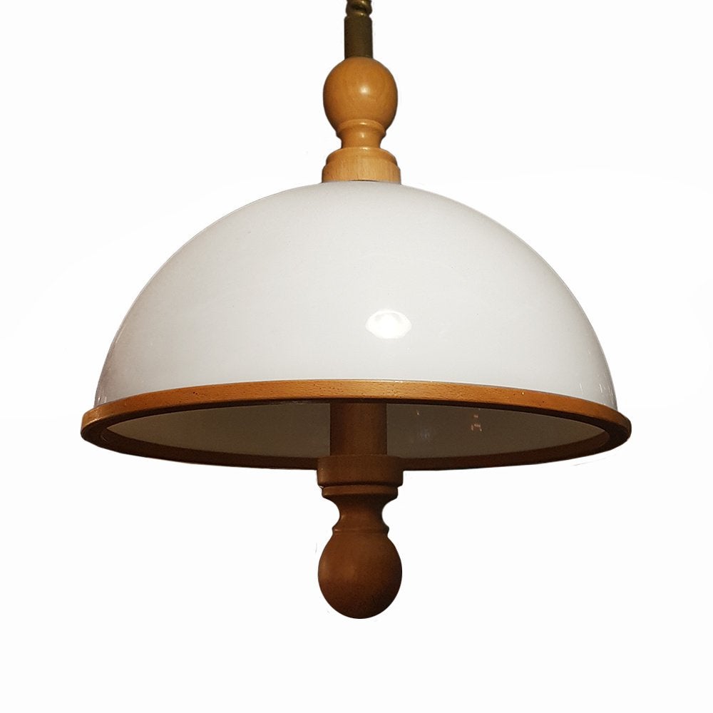 Vintage Steinhauer hanglamp, Huis en Inrichting, Lampen | Hanglampen, Hout, -, -, Ophalen of Verzenden