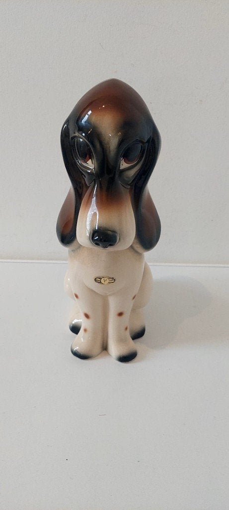 Vintage Jema Holland Basset Hound hond Beeld 30 cm  Design, Ophalen of Verzenden, Zo goed als nieuw, Dier