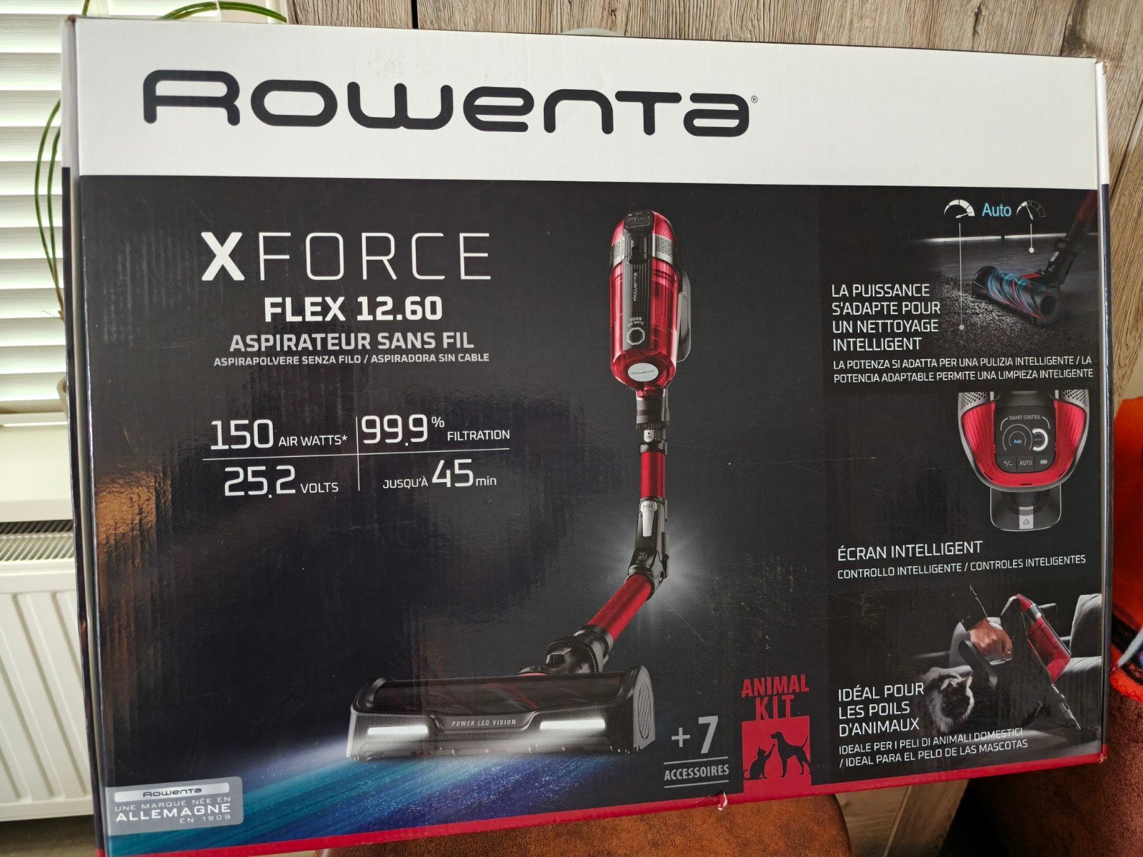 steelstofzuiger rowenta x force flex 12.60 nieuw, Witgoed en Apparatuur, Ophalen of Verzenden, Nieuw